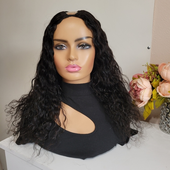 Other - Curly  Human Hair U Shaped Brazilian Human Hair Wig